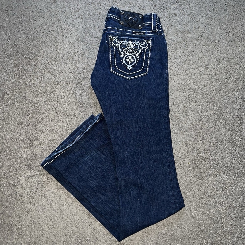 Miss Me Boot Cut Jeans Women's Size 29x32 Blue Denim